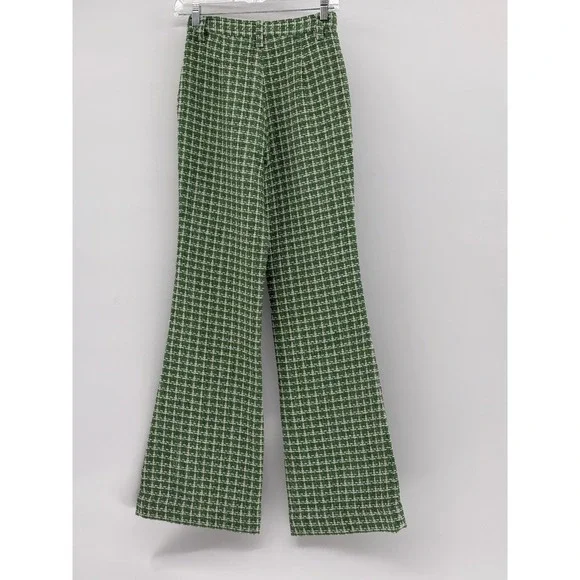 Green Checkered Women's Trousers - Picture 12 of 16